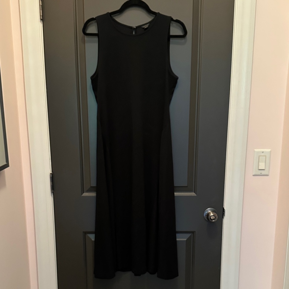 Ann Taylor Classic‎ Black Midi Dress Size M